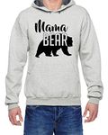 Mama Bear Hoodie Mom Women Soft Hoodie Adult Unisex Men's Women's, Oatmeal Heather, X-Large