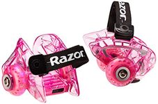 Razor - Jetts DLX Heel Wheels, Roller Skate for Kids and Teenagers/Young Adults, Unisex-Youth, Pink, Fits U.S. shoe sizes youth 12 through adult 12