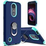 lovpec Case for LG Aristo 3, for LG Aristo 2/Aristo 2 Plus/LG Tribute Empire Case, Ring Magnetic Holder Kickstand Phone Case for LG Rebel 4 LTE/LG Phoenix 4/LG Tribute Dynasty/Zone 4 (Navy)