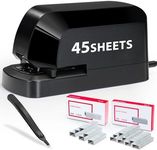 Electric Stapler - 45 Sheet Capacity, Automatic Stapler for Desk, Heavy Duty Desktop Stapler, Jam-Free and Easy Reload, AC Adapter Powered, Includes 1500 Staples, for Classroom, Office or Desk