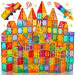 Palano Magnetic Tiles,100PCS Star Magnetic Building Blocks Toy for Ages 3+,Magnetic Tiles for Toddlers Gifts,Montessori Toys,STEM Toys Christmas Toy Gift for Kids Boys and Girls