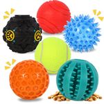 Puppy Toys,6 Pack Dog Balls,Dog Toys for Small Dogs,Puppy Teething Toys,Puppy Chew Toys,Squeaky Toys,Interactive Dog Toys