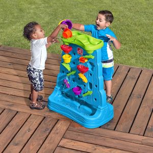 Step2 Waterfall Discovery Water Wall – Outdoor Water Table with 13-Piece Set