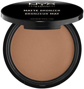NYX Professional Makeup Matte Bronzer, Polvere compatta, Shimmer Free, Dark Tan