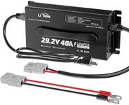 LiTime 24 (29.2) Volt 40A Mountable Lithium Battery Charger Intelligent AC-DC LiFePO4 Lithium Battery Smart Charger for 24Volt Lithium Iron Phosphate Batteries