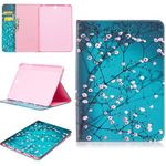 SATURCASE Beautiful Pattern PU Leather Flip Wallet Stand Card Slots Protective Case Cover for Samsung Galaxy Tab S3 9.7 SM-T820 T825 (BFP-3)