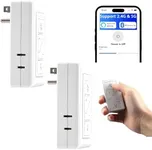 Plug in Lamp Dimmer with Remote, Digital Dimmer Light Switch for Dimmable Incandescent/Halogen and LED/CFL