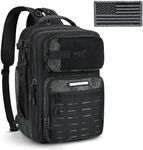 KastKing Tactical Fishing Backpack Sling Bag - Lightweight Fishing Tackle Storage Backpack for Hiking, Hunting, Camping - Black Camo, Large