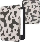 kwmobile Case Compatible with Kobo Clara 2E / Tolino Shine 4 Case - eReader Cover - Cow Print Black/White