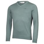 Calvin Klein Mens V-Neck Tour Golf Sweater - Sage - S