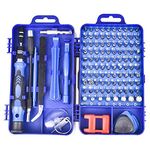 Precision Screwdriver Set, 115 in 1 Small Screw Driver Tool Kit, Professional Repair Tool Kit Plastic Screwdriver Toolbox, Blue, 1 Set