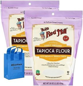 NOSH PACK Tapioca Flour Tapioca Starch Flour | Gluten Free Tapioca Flour | 16 Ounce Finely Ground Tapioca Starch Flour for Baking | with Nosh Pack Bag