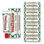 Euthymol Original Toothpaste 75ml x 6, No Fluoride, Anti-Plaque, Antibacterial, Cavity Protection, Teeth & Gums Clean and Healthy, Cool Mint Refresh, Daily Oral Enamel Dental Care