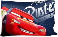 Jay Franco Disney Pixar Cars Sun Ride 1 Single Reversible Pillowcase Featuring Lightning McQueen- Double-Sided Kids Super Soft Bedding (Official Disney Pixar Product)