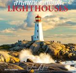 Atlantic Canada Lighthouses 2025 Large 12x23.5" Wall Calendar by John Morris | Canada Eastern Calendar