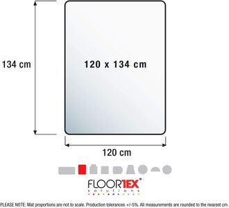 Ultimat Polycarbonate Chair Mat 134x116cm – Durable Floor Protection