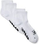 Bonds Men's X-Temp Quarter Crew Socks - 2 Pack, White (2 Pack), 11+ / Large