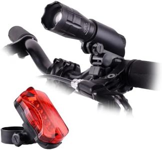 Bike Light Set - Super Bright LED Lights for Your Bicycle - Easy to Mount Headlight and Taillight with Quick Release System - Best Front and Rear Cycle Lighting - Fits All Bikes