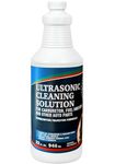 Ultrasonic Cleaner Solution for Carburetors and Engine Parts, Ultrasonic Cleaning Solution and Washing Compound for Ultrasonic and Immersion Washers - Concentrated (32 Ounces)