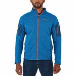 Spyder Men's Empire Fleece Full Zip Jacket with Pockets, 427 Col Orange/Blue, L