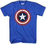 Marvel Men's 80s Captain 2 Short Sl