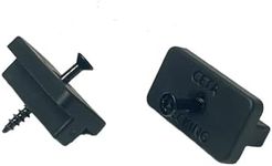 Ceta Composite Decking T Clips Fixing/Pack of 500 / Black Fitting Screw Included/Free Bit Included/Provides 6mm Gap Between The Composite Decking Boards/Fits Most of The Products on The Market