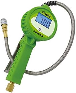 Astro Tools 3018GR Digital Tire Inflator w/Stainless Steel Hose & Push-Lock Coupler Chuck - Green, Large