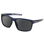 KastKing Toccoa Polarized Sport Sunglasses for Men and Women,Matte Midnight Blue Crystal Frame,Smoke Base Silver Mirror