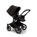 Bugaboo Donkey 5 Mono Complete,Single Stroller Converts to Side-by-Side Double Stroller, Multiple Seat Positions, Black/Midnight Black-Midnight Black