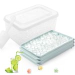 Mini Ice Cube Trays Easy Release 104x3 pcs Small Ice Cube Trays Round Ice Cube Tray Crushed Ice Tray for Chilling Drinks Coffee Juice