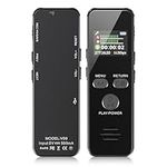 Howabo 60H Digital Voice Recorder, 64GB Metal Housing Audio Recorder with Playback, USB C Voice Activated Recorder for Lectures Meeting Class Interviews