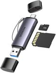 UGREEN SD Card Reader USB C USB 3.0 External Memory Card Adapter Type C OTG Card Adaptor for SD/Micro SD/TF/SDXC/SDHC/MMC Cards Compatible with iPhone 16/15 Pro Max, Galaxy S24, iMac, MacBook, iPad