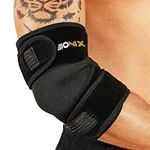 Bionix Elbow Support for Men and Women with Adjustable Strap - Tennis Golfers Elbow Sleeve - Arm Compression Elbow Brace for arthritis, Tendonitis, Running, Weightlifting and Joint Pain Relief