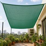 UGAOO Green Shade Net for Garden & Balcony, 75 Percent Shade Green Mesh Net for Plants, Sunlight Protection Balcony Cover, Agro Use (10 ft x 10 ft)