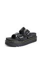 Dr. Martens Myles Black Brando Sandal, 9 Medium Women /8 Medium Men