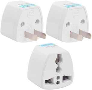 Hi-PLASST (3pcs) Type-A US Converter Plug // India to USA Universal Travel Adapter for USA, Canada, Mexico, Brazil, Philippines, Cuba, Thailand, Taiwan, Japan, Panama, etc