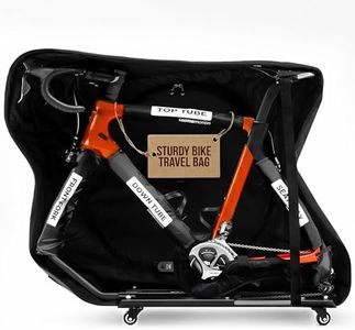 LOOMA MOTION Bike Travel Case Airplane – Box for Air Travel | Durable Bike Cases with Full Protection | Fits Road & TT Bikes with Wheels, Safe Case for Flying