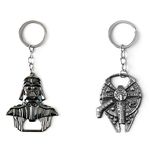 HEYu jewelry Star Wars Bottle Opener - Star Wars Keychain - Darth Vader Beer Bottle Opener Manual Alloy 2 PCS