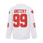 EHCSROP Mens Ice Hockey Jersey 1991 Team Canada Coupe Cup Jersey (Medium, #99 Gretzky White)