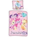 My Little Pony - Reversible cotton bed linen - duvet cover 100 x 135 cm, pillowcase 40 x 60 cm