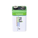 Fuji Enviromax Super Alkaline 9V Batteries - Eco-Friendly, Long Lasting, Powerful, No Harmful PVC & Heavy Metals Used (Pack of 1)