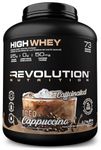 Revolution Nutrition, High Whey, Protein Powder, Whey Isolate, Gluten Free, Lean Muscle Mass For Men & Women, 25g of Protein Per Scoup, 2.7kg, 73 Servings (Caffeinated Iced Cappuccino, 6 Pound)