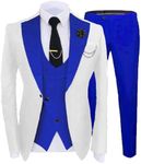 Wedding Suits for Men 3 Pieces Morning Suits Tuxedo Royal Blue Groom Suits 3XL