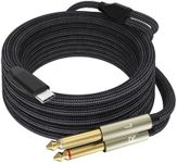 Ubramac USB C to Dual 6.35mm 1/4 in
