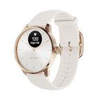 Withings ScanWatch Light - Hybrid Smartwatch, 24/7 Heart Monitoring, Activity Tracking, Cycle Tracking, Sleep Monitoring, Connected GPS, 30-Day Battery Life, Android & Apple Compatible (Rose Gold)