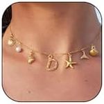 Initial Charm Necklace for Women Go