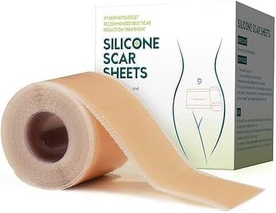 Scar Tape Silicon Sheet for Scar Removal Waterproof Medical Grade Soft Silicone Scar Tape Roll for Surgery Injury Tape Painless Scar Removal for Surgery, C-section, Burn, Acne, Keloid, Thyroid