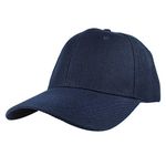 Gelante Adult Plain Baseball Cap Hat Classic Adjustable Size for All Seasons, Navy, One Size