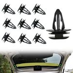 10Pcs Car Body Retainer Clips Set Universal Durable Car Trim Clips Plastic Tailgate Handle Rod Clip for MG ZS MG3 for Rear Boot Load Cover Parcel Shelf String Cord Clips Retainer