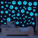 Dog Paw Print Stickers Glow in The 